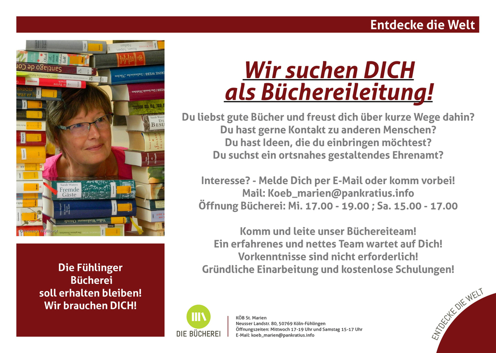 Büchereileitung gesucht