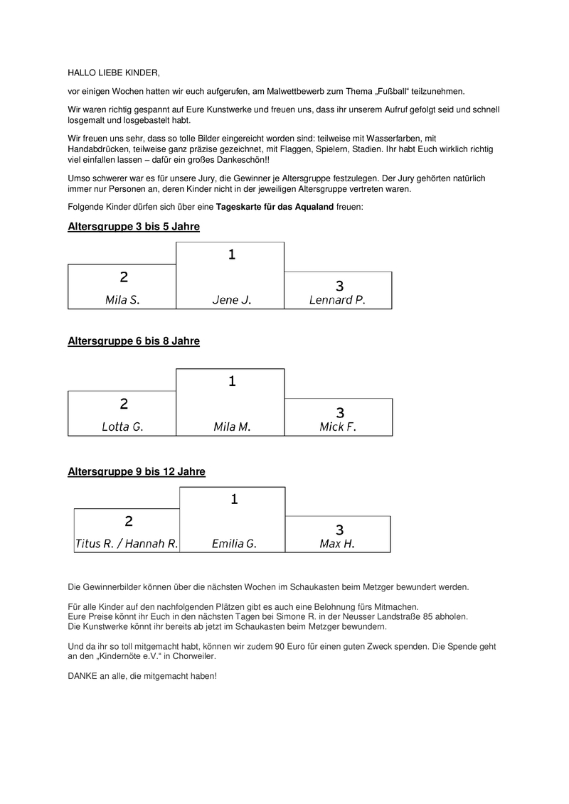 Artikel Malwettbewerb