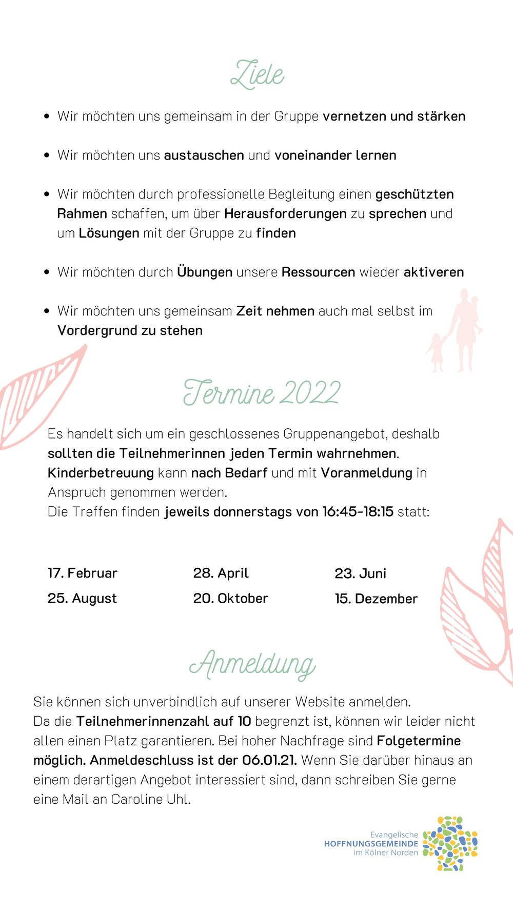 Gruppenangebot alleinerziehend 2
