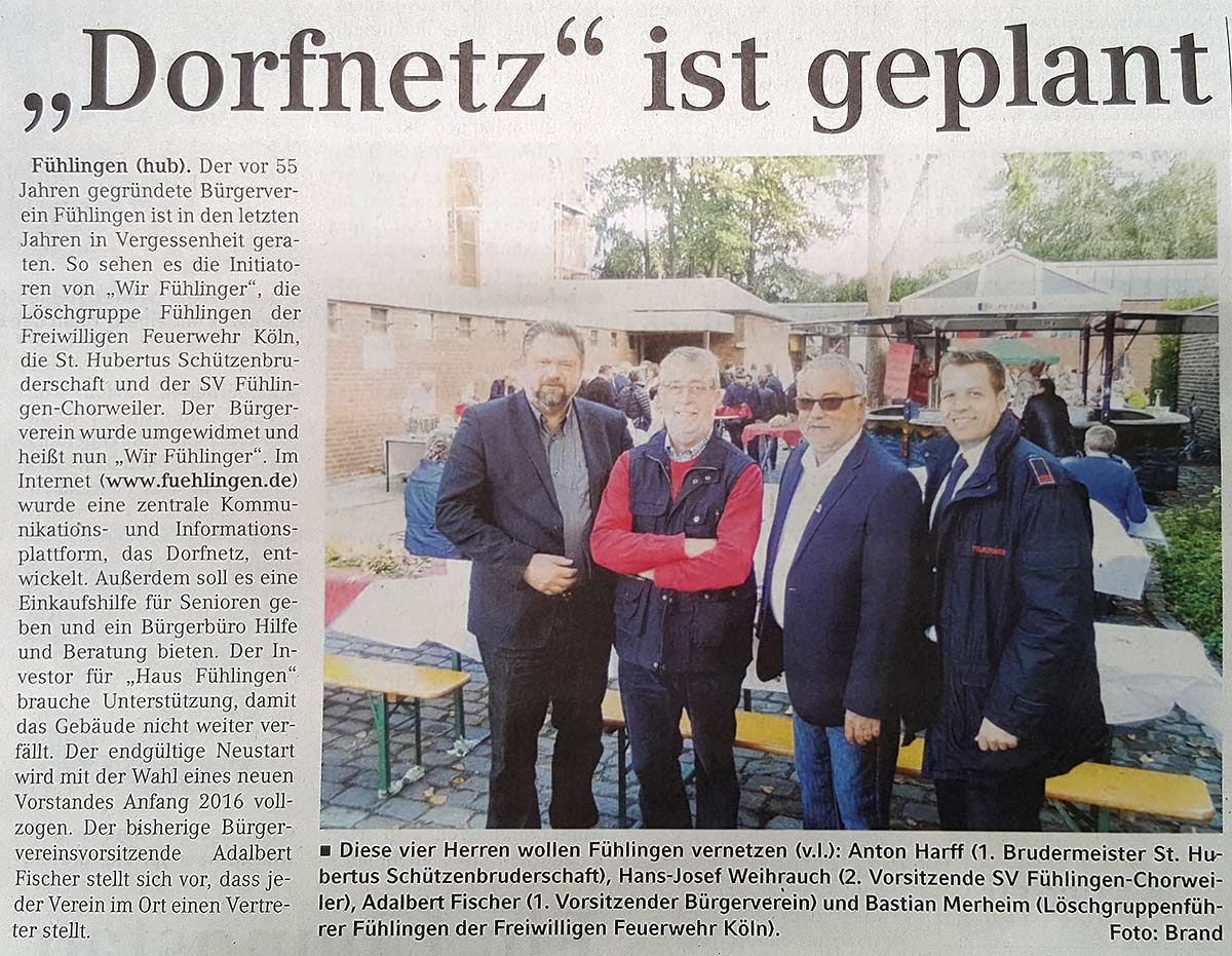 Bericht im Kölner Wochenspiegel, Donenrstag 1.10.2025, Foto: Brand